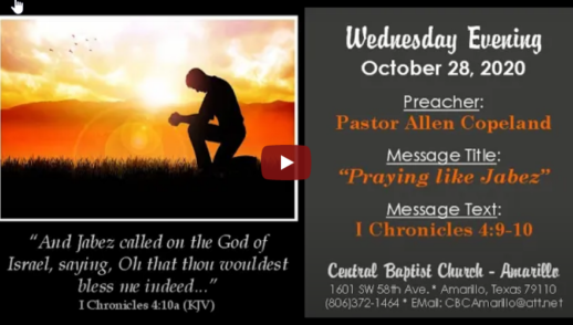 “Praying like Jabez” (I Chronicles 4:9-10)