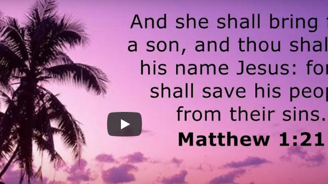 "He Shall Save His People" Matthew 1:18-25